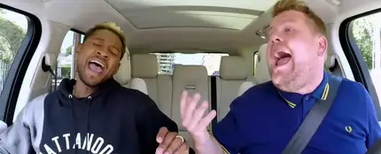 Usher se une al Carpool Karaoke de James Corden Usher se une al Carpool Karaoke de James Corden