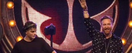 Martin Garrix y David Guetta en Tomorrowland 2017