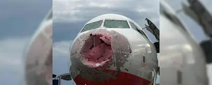 Aterrizaje de emergencia en Estambul por una granizada Aterrizaje de emergencia en Estambul por una granizada