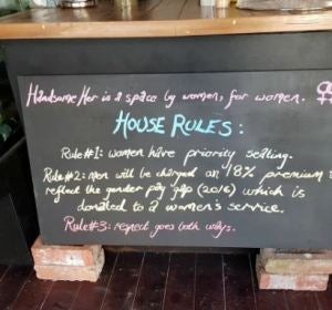 Reglas del bar 'Handsome Her' Reglas del bar 'Handsome Her'