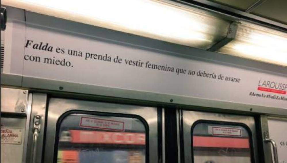 Campaña contra el acoso sexual en el metro de México