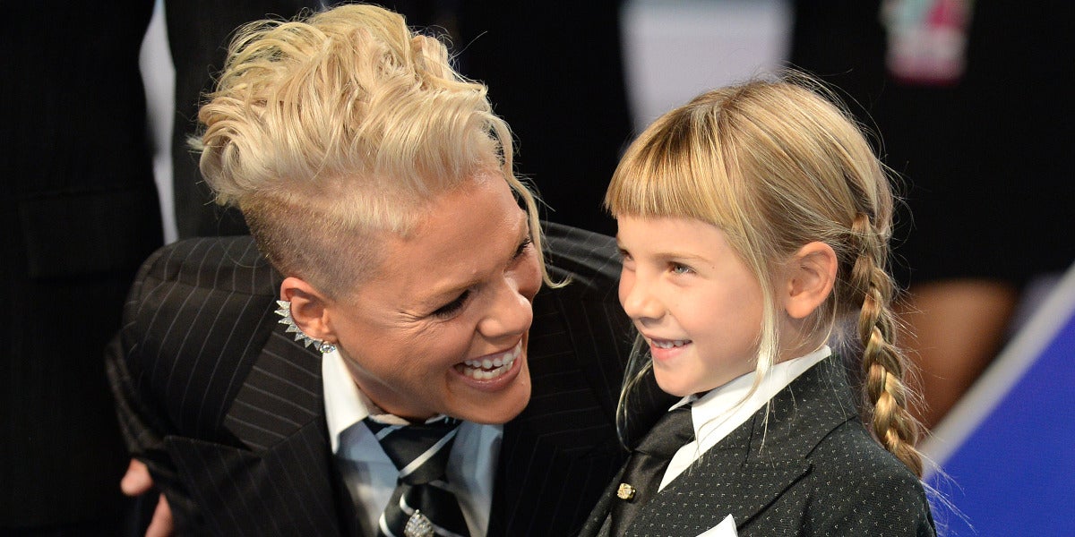 Pink junto a su hija Willow