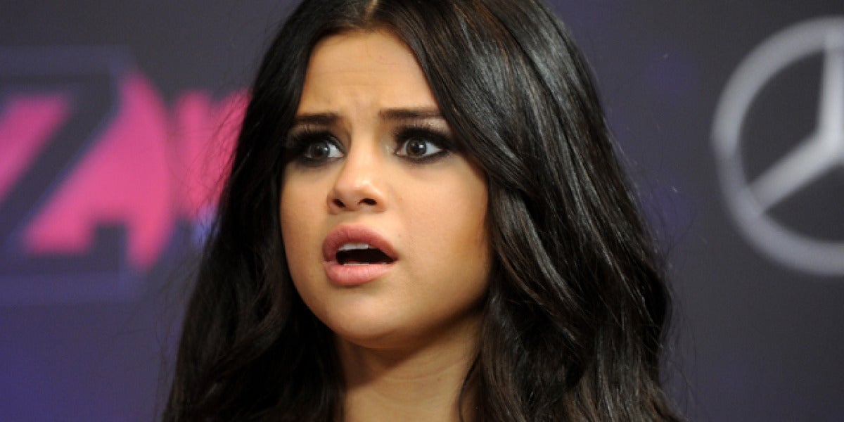 Selena Gomez asustada