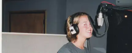 Katy Perry, con 13 años, en un estudio de grabación Katy Perry, con 13 años, en un estudio de grabación