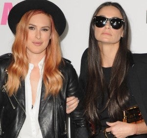 Rumer Moore y su madre Demi Rumer Moore y su madre Demi