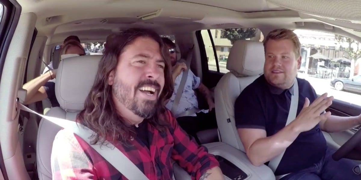 Foo Fighters en su Carpool Karaoke con James Corden