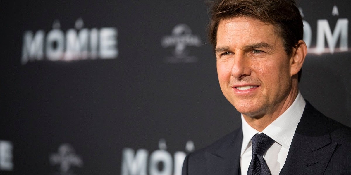 Tom Cruise en una premiere