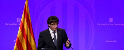 El presidente de la Generalitat, Carles Puigdemont