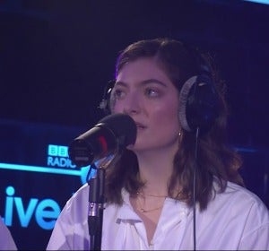 Lorde en su última visita a Live Lounge de BBC Radio 1 Lorde en su última visita a Live Lounge de BBC Radio 1