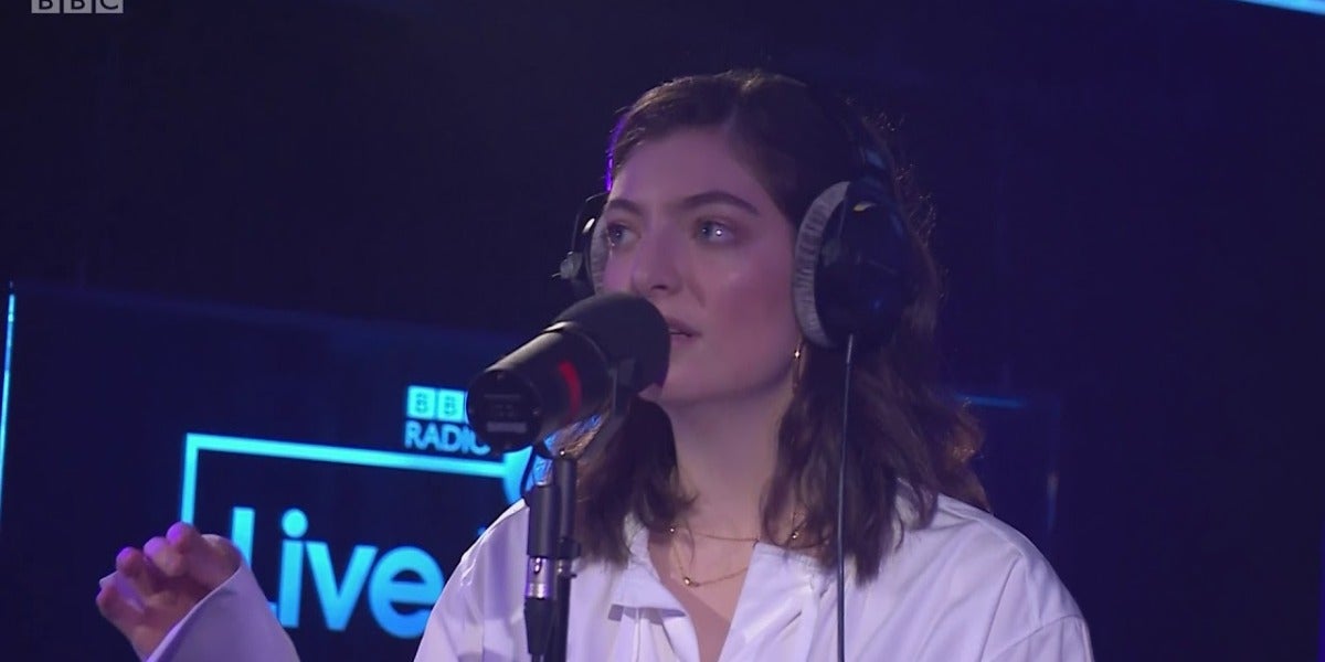 Lorde en su última visita a Live Lounge de BBC Radio 1