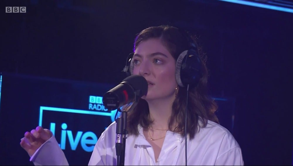Lorde en su última visita a Live Lounge de BBC Radio 1