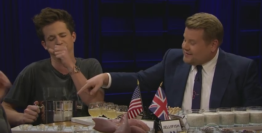 Charlie Puth y James Corden Charlie Puth y James Corden