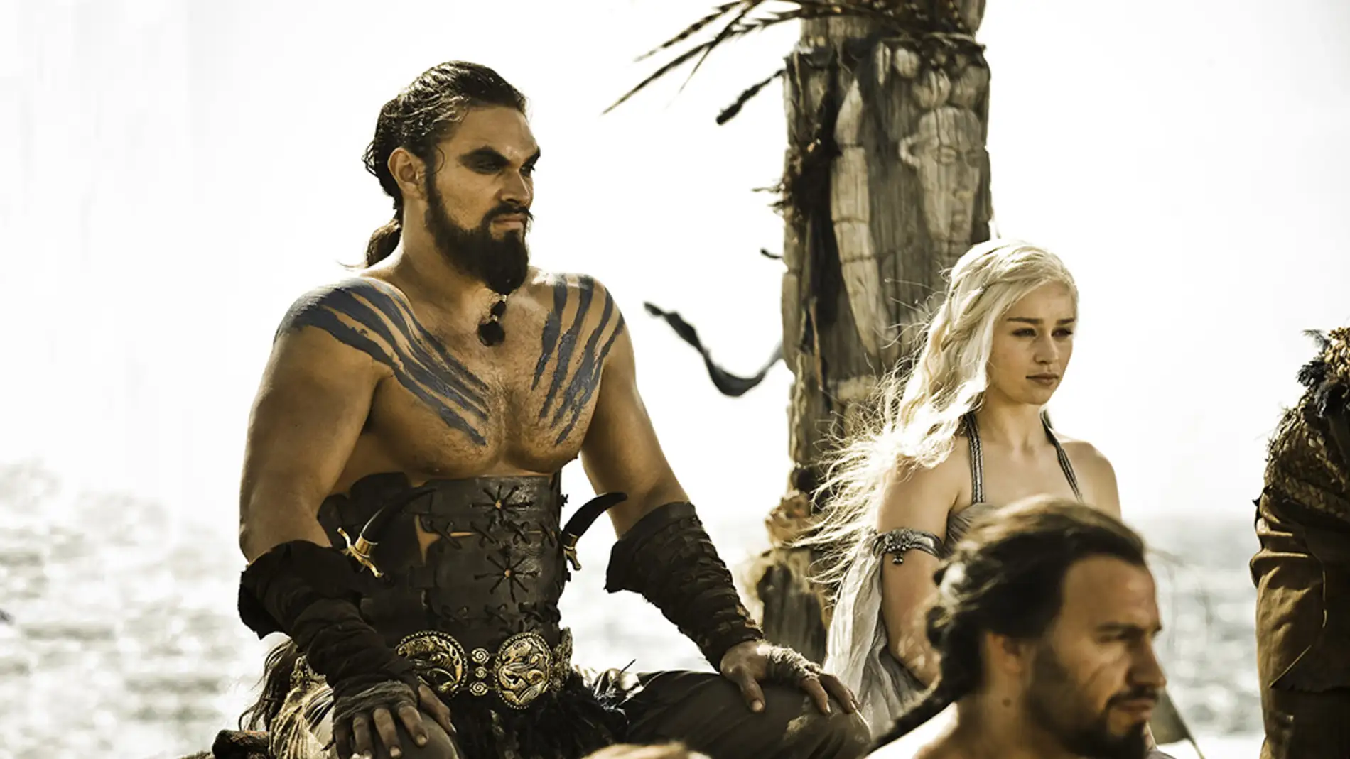 Khal Drogo y Daenerys Targaryen en su boda en 'Juego de Tronos'