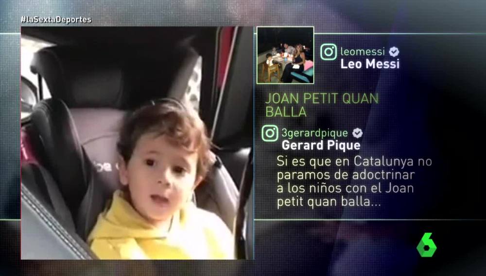 El hijo de Leo Messi, en un vídeo colgado por su padre