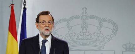 El presidente del Gobierno, Mariano Rajoy, durante su comparecencia ante los medios El presidente del Gobierno, Mariano Rajoy, durante su comparecencia ante los medios