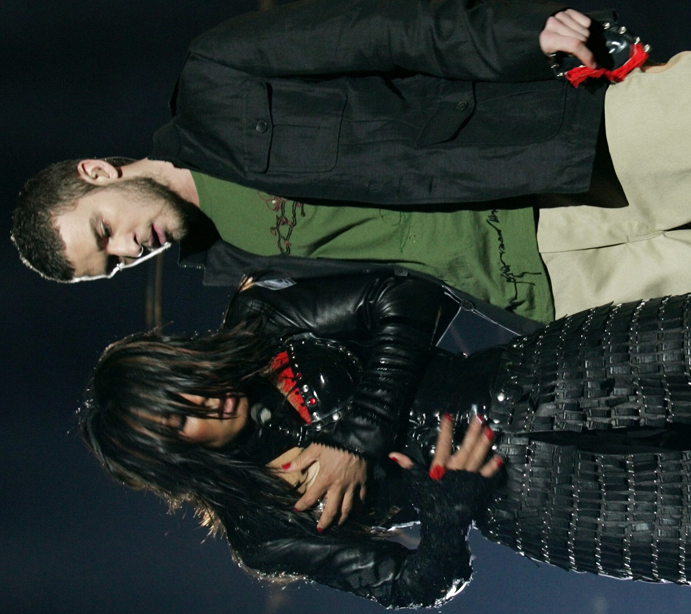 Justin Timberlake y Janet Jackson, durante su polémica actuación durante la Super Bowl de 2004