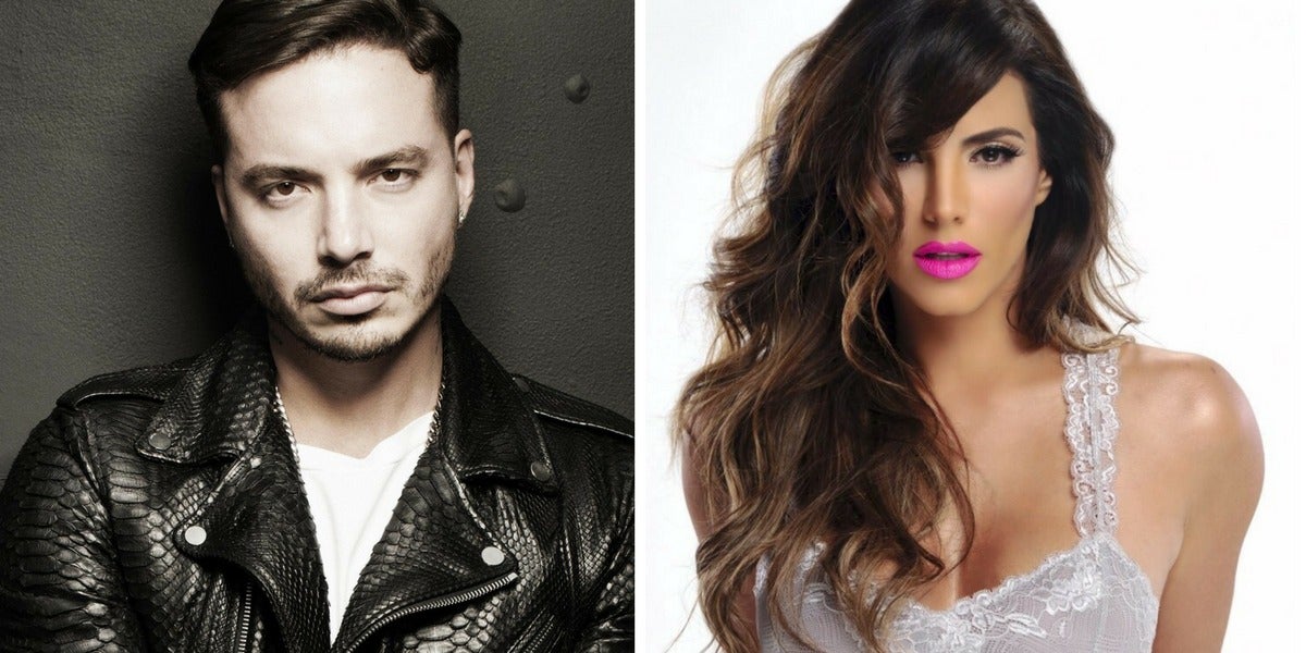 J Balvin y Gaby Espino