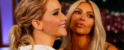 Jennifer Lawrence y Kim Kardashian Jennifer Lawrence y Kim Kardashian