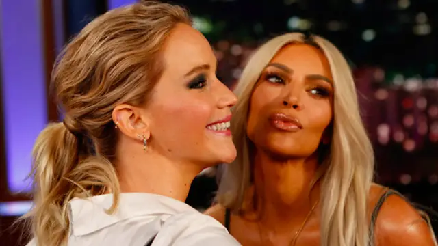 Jennifer Lawrence y Kim Kardashian