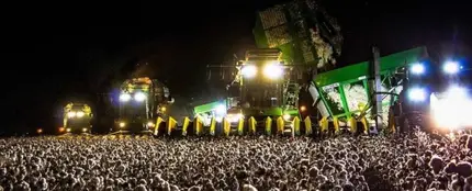 El campo de algodón que se confunde con un festival de música El campo de algodón que se confunde con un festival de música