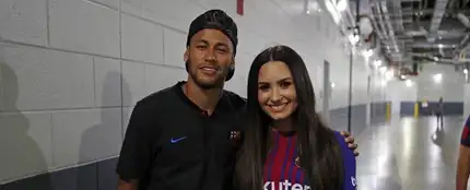 Neymar y Demi Lovato Neymar y Demi Lovato