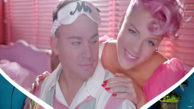 Channing Tatum y Pink en el vídeo de 'Beautiful Trauma'