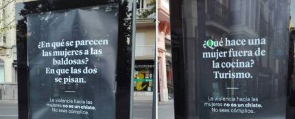 Dos de los carteles colocados por el Ayuntamiento de Zamora 
