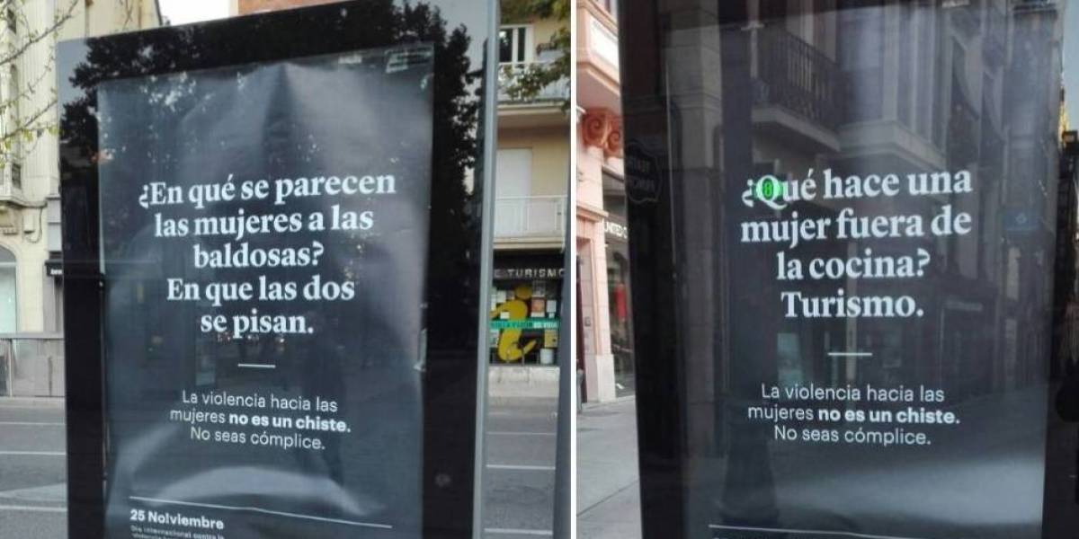 Dos de los carteles colocados por el Ayuntamiento de Zamora