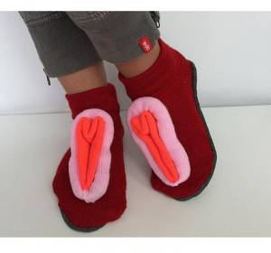 Zapatillas con forma de vagina Zapatillas con forma de vagina