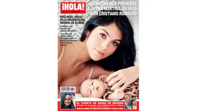 Georgina Rodríguez presenta a su hija Alana Martina