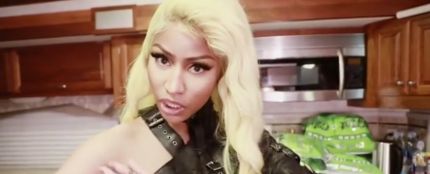 Nicki Minaj en el set de rodaje del videoclip de &#39;Krippy Krush&#39;