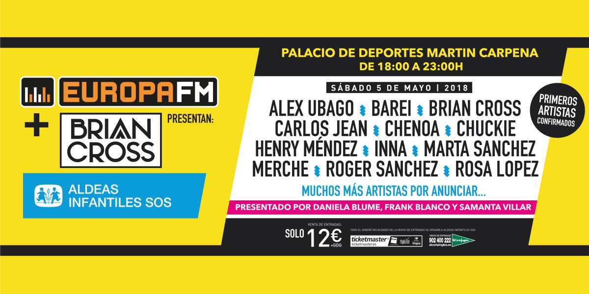 El Festival Solidario con Brian Cross y Europa FM