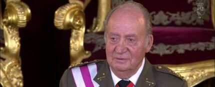 El rey Juan Carlos durante la Pascua Militar