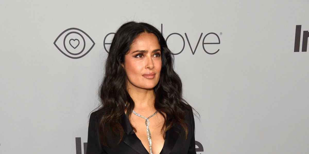 Salma Hayek en la fiesta InStyle
