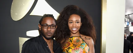 Kendrick Lamar y SZA en los Grammy 2016 Kendrick Lamar y SZA en los Grammy 2016