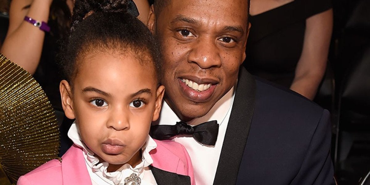 Blue Ivy con su padre Jay-Z