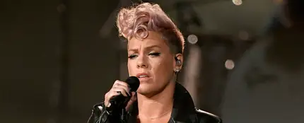 Pink durante un concierto Pink durante un concierto