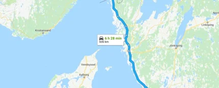 Distancia desde Copenhague a Oslo Distancia desde Copenhague a Oslo