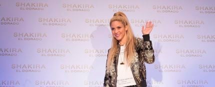 Shakira durante un acto promocional