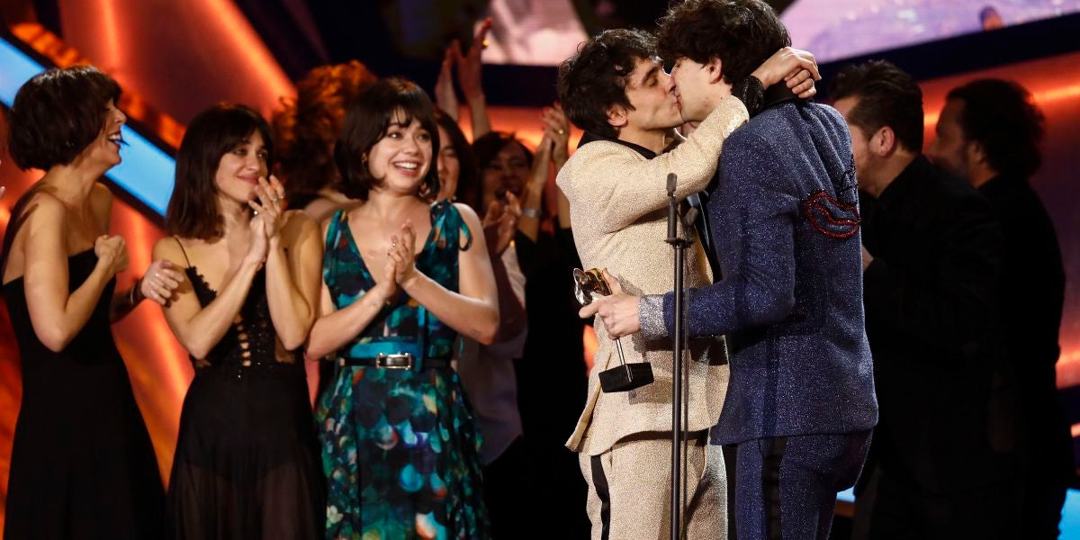 El beso de película de Javier Calvo y Javier Ambrossi