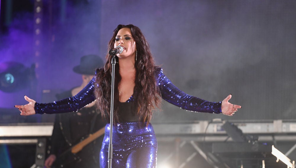 Demi Lovato durante un concierto en Miami, Florida