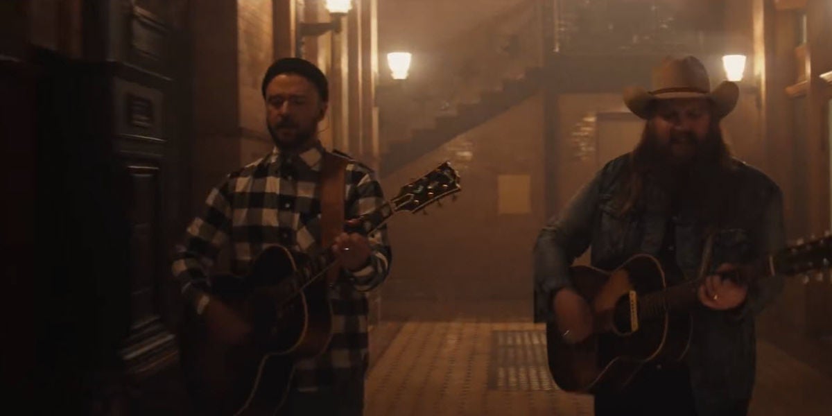Justin Timberlake y Chris Stapleton en el vídeo de 'Say Something'