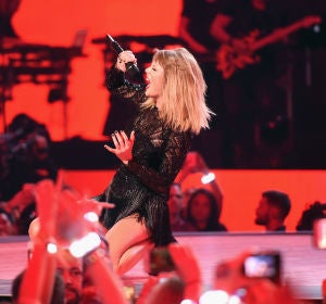 Taylor Swift durante un concierto en Houston Taylor Swift durante un concierto en Houston