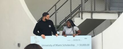 Drake en la Universidad de Miami 