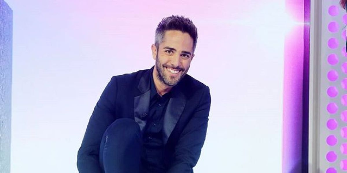 Roberto Leal en el plató de OT