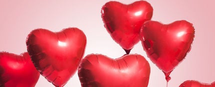 Imagen de globos de corazones