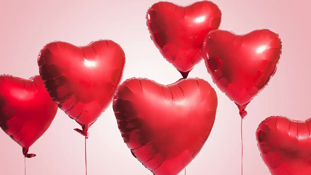 Imagen de globos de corazones Imagen de globos de corazones