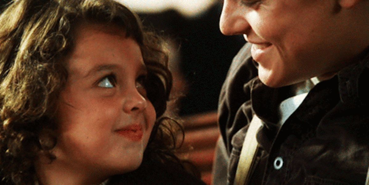 Jack y la pequeña Cora en Titanic