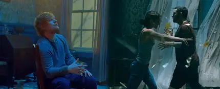 Ed Sheeran y Eminem en el videoclip de 'River' Ed Sheeran y Eminem en el videoclip de 'River'