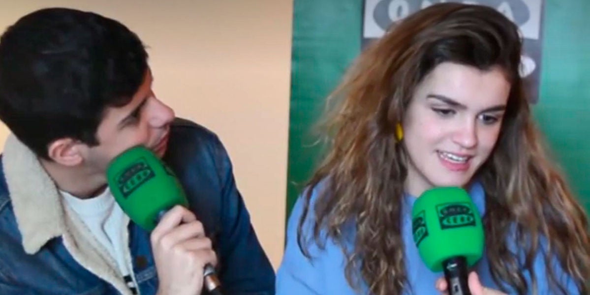 Amaia y Alfred en una entrevista para Onda Cero Navarra